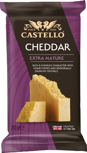 Castello® Crumbly Cheddar Extra Mature 48+ 200 g
