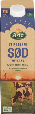 Arla® 24 Frisk Dansk Sødmælk 3,5% 1 L