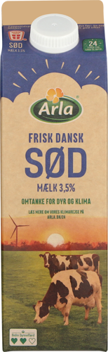 Arla® 24 Frisk Dansk Sødmælk 3,5% 1 l