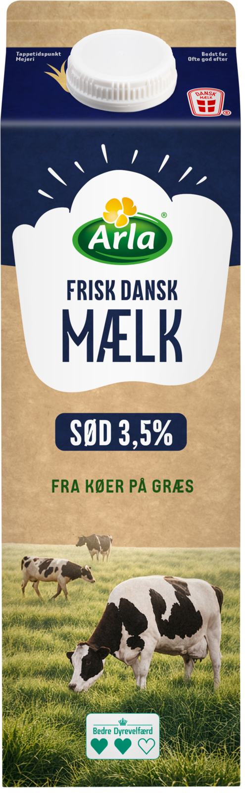 Sødmælk 3,5% 1 l