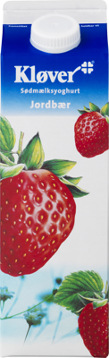 Kløver® Sødmælksyoghurt jordbær 3,1% 1000 g