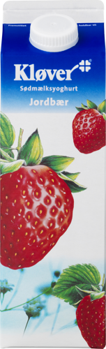 Kløver® Sødmælksyoghurt Jordbær 3,1% 1000 g