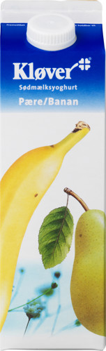 Kløver® Sødmælksyoghurt Pære/Banan 3,1% 1000 g
