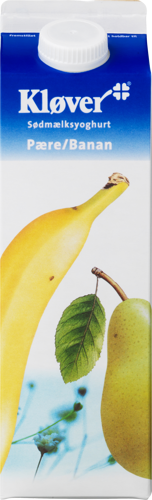 Kløver® Sødmælksyoghurt Pære/Banan 3,1% 1000 g