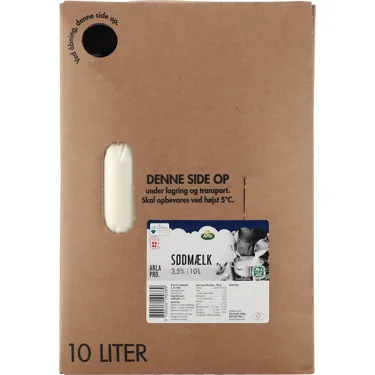 Sødmælk BiB 3,5% 10 l