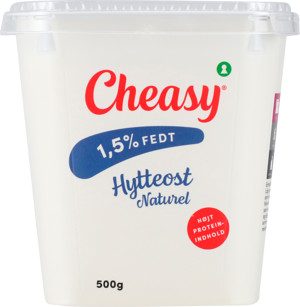 Cheasy® Hytteost naturel 1,5% 500 g
