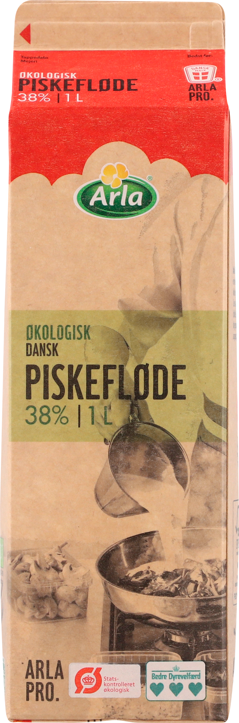 Øko Piskefløde 38% 1 l