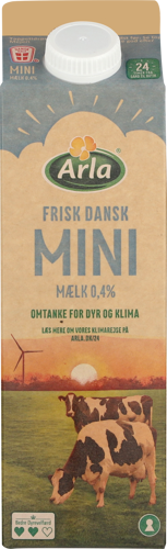 Arla® 24 Frisk Dansk Minimælk 0,4% 1 l