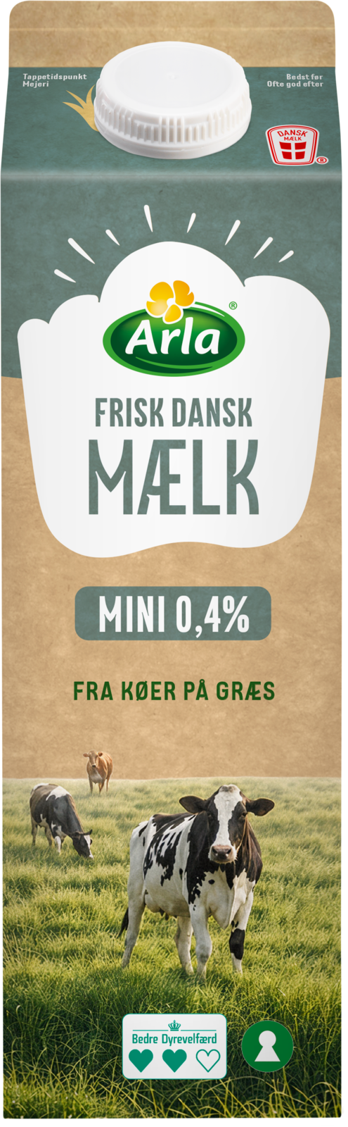 Minimælk 0,4% 1 l