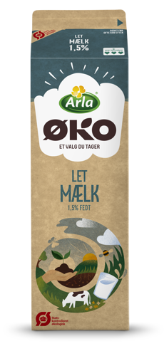 Arla® ØKO økologisk letmælk 1,5% 1 L 1 l