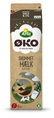 Arla® ØKO Skummetmælk 0,1% 1 l