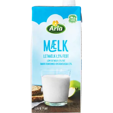 UHT Letmælk 1,5% 1000 ml