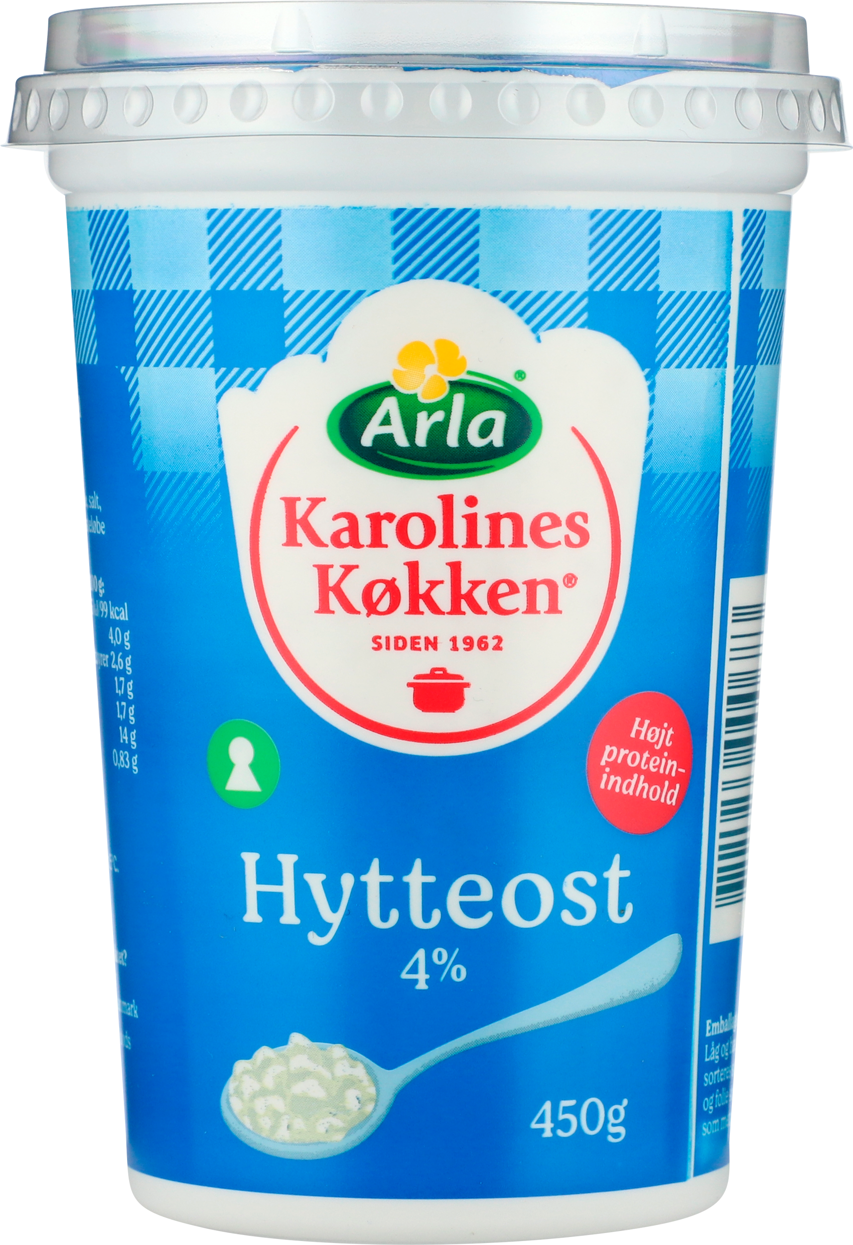 Hytteost naturel 4% 450 g