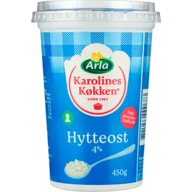 Hytteost naturel 4% 450 g