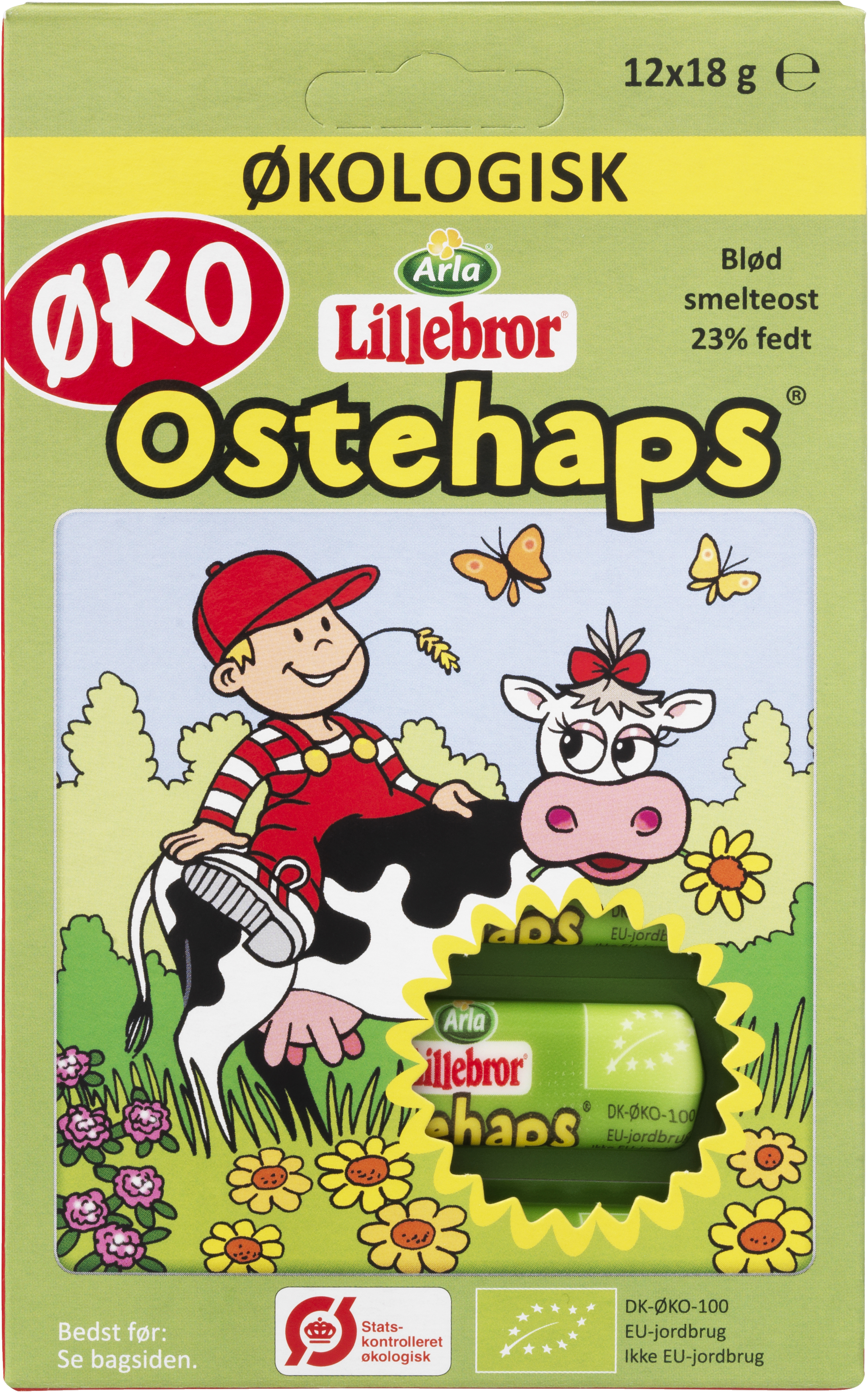 Arla Lillebror® Økologisk ostehaps 23% 216 g