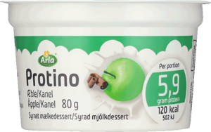 Arla Protino® Syrnet Mælkedessert m. æble og kanel 80 g