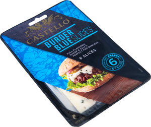 Castello® Burger blue skivad blåmögelost 150 g