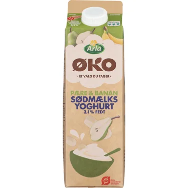 Pære/Banan Sødmælksyoghurt 3,1% 1000 g