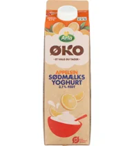 Øko Sødmælksyoghurt m. appelsin 3,1% 1000 g
