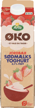 ARLA ØKO YOG 3,1% JORDB 1X1KG