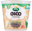 Økologisk yoghurt 3,1% med pære og banan 150 g