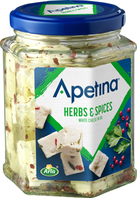Apetina® Tärnad vitost i olja ört krydd 21% 265 g