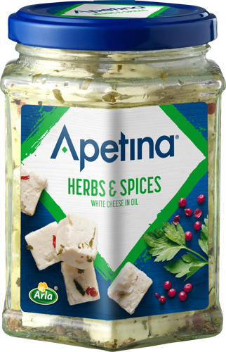 Apetina® Vitost tärnad i olja ört krydd 22% 265 g