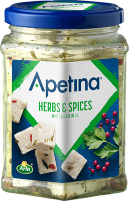 Apetina® Vitost tärnad i olja ört krydd 22% 265 g