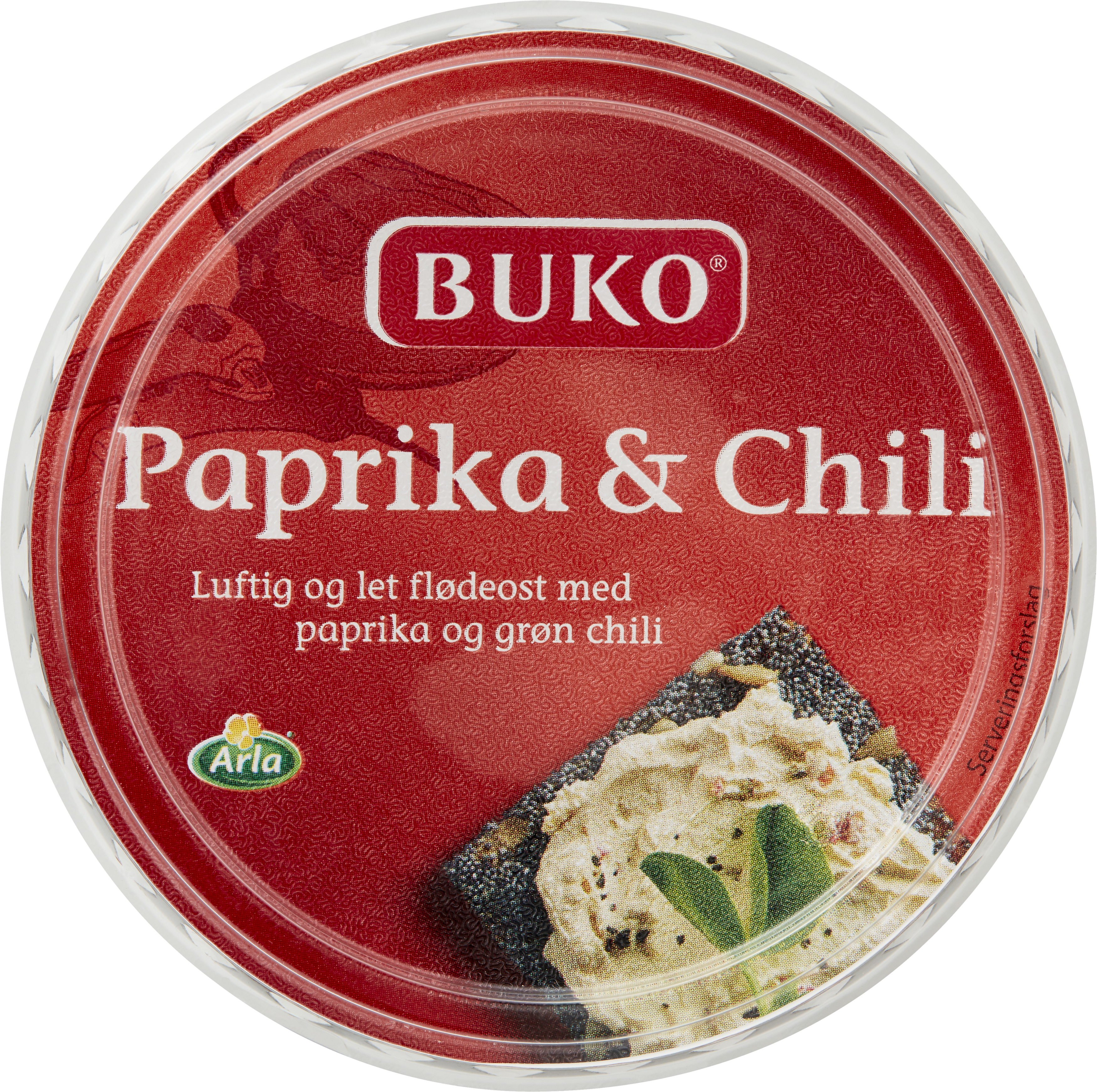 BUKO® Pisket flødeost Paprika & Chilli 23% 125 g