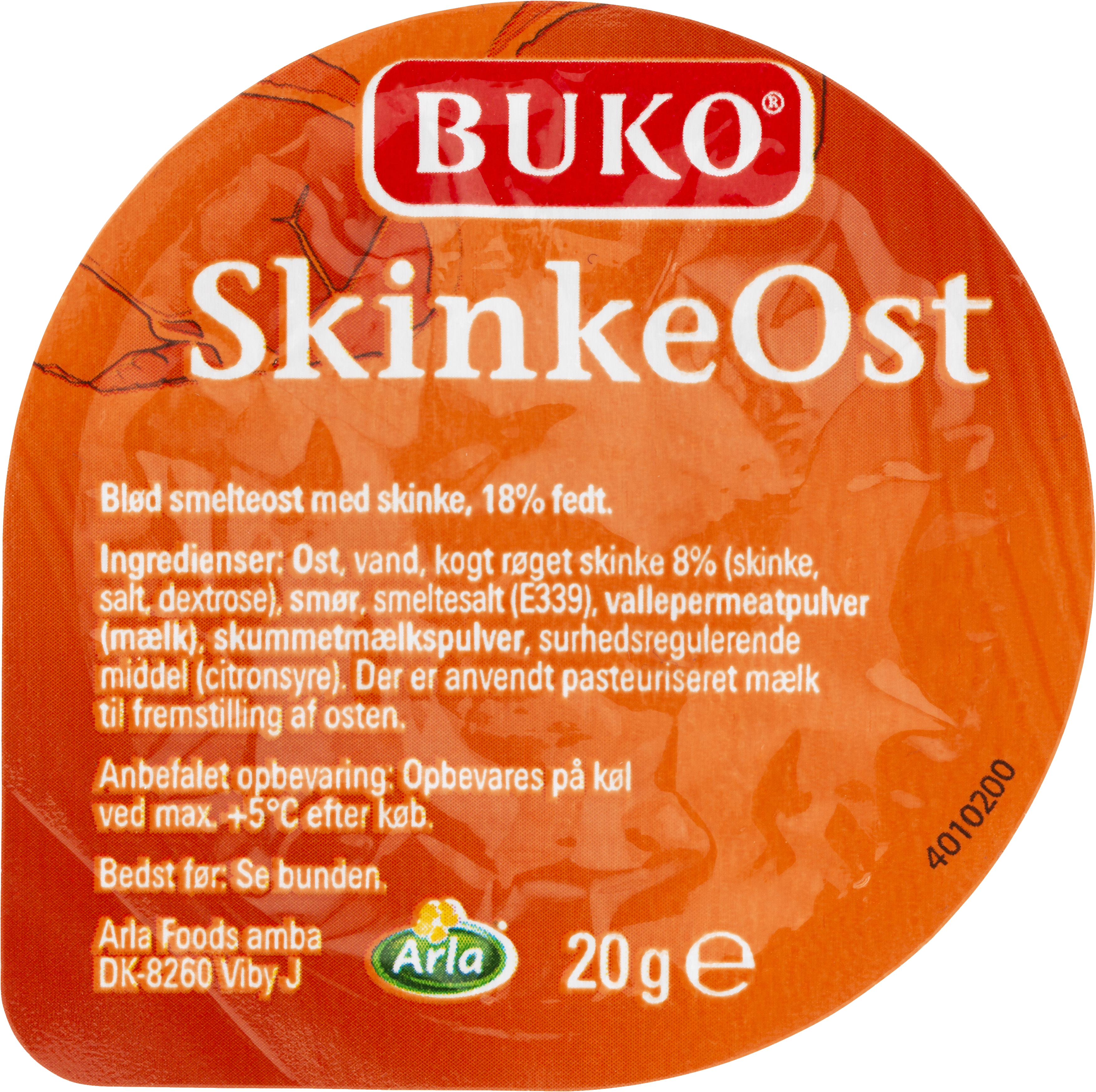 Smelteost m. skinke 20 g