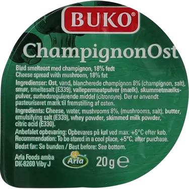 Smelteost champignon 40+ 20 g