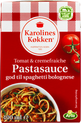 Karolines Køkken® Tomat / Creme Fraiche pastasauce 4% 400 ml