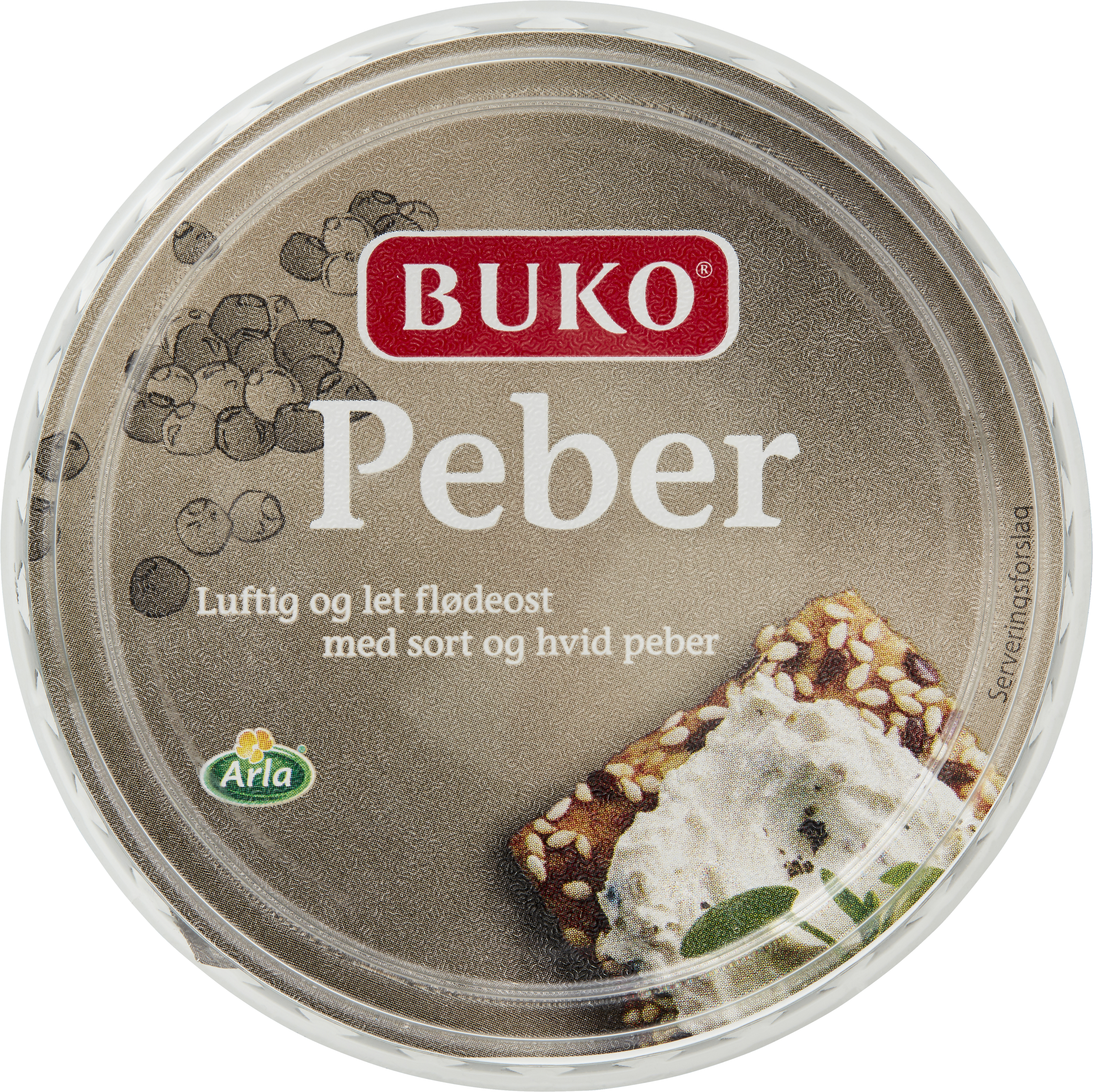 Pisket Flødeost Peber 28% 125 g