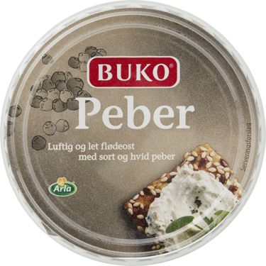 Pisket flødeost peber 28% 125 g