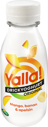 Yoggi® Yalla Drickyoghurt mango banan apel 350 ml