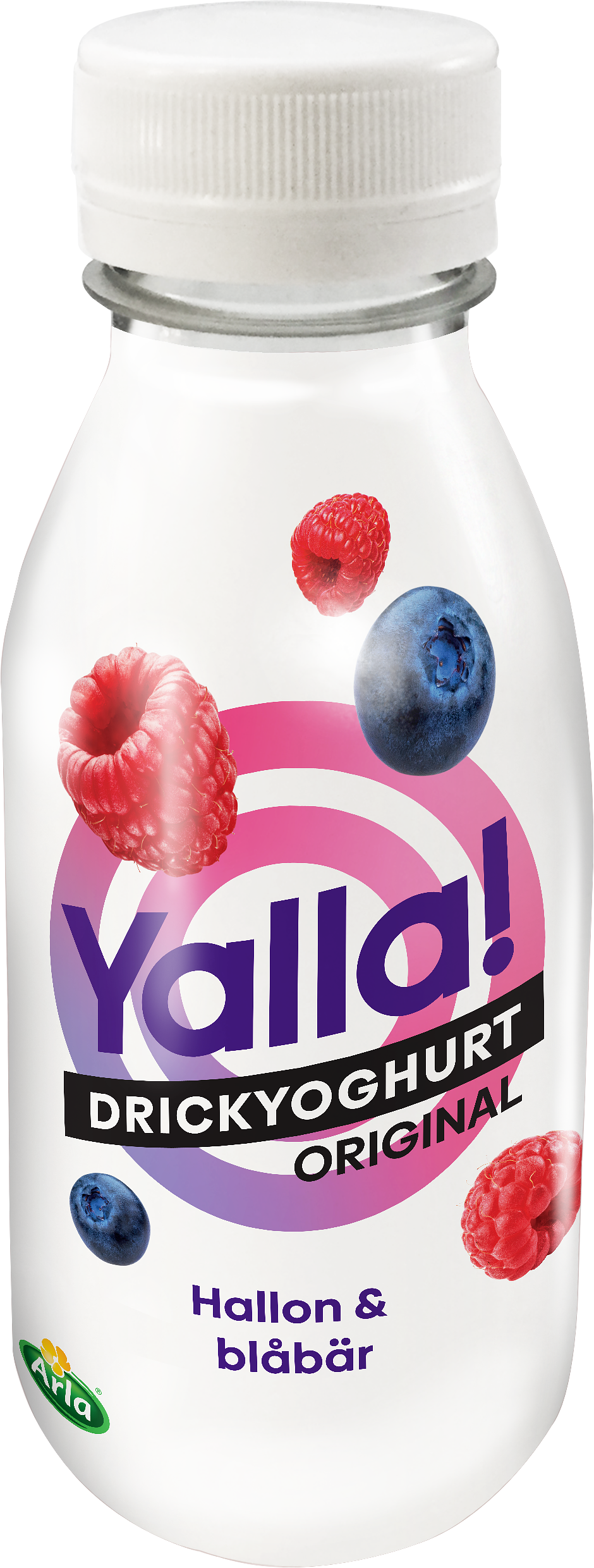 Yalla drickyoghurt hallon / blåbär 350 ml