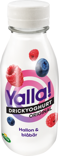 Yoggi® Yalla drickyoghurt hallon / blåbär 350 ml