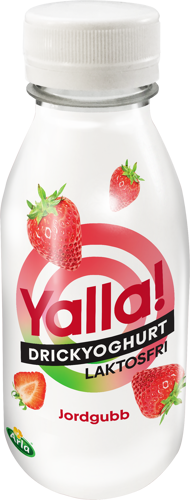 Yoggi® Yalla laktosf drickyoghurt jordgubb 350 ml