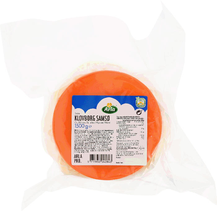 Samsø Ost mellemlagret i skiver 45+ 1500 g