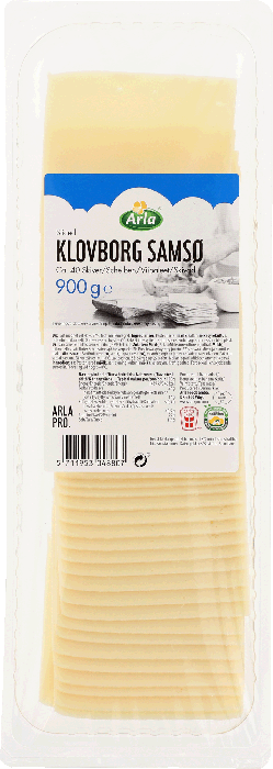 Samsø Ost mellemlagret i skiver 45+ 900 g