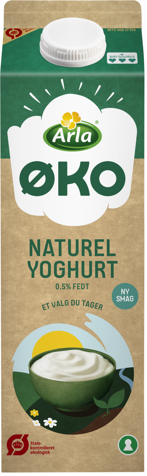 Økologisk Yoghurt naturel 0,5% 1000 g