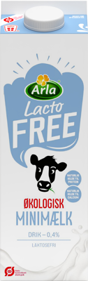 Laktosefri Økologisk Laktosefri Minimælk drik 0,4% 1 L