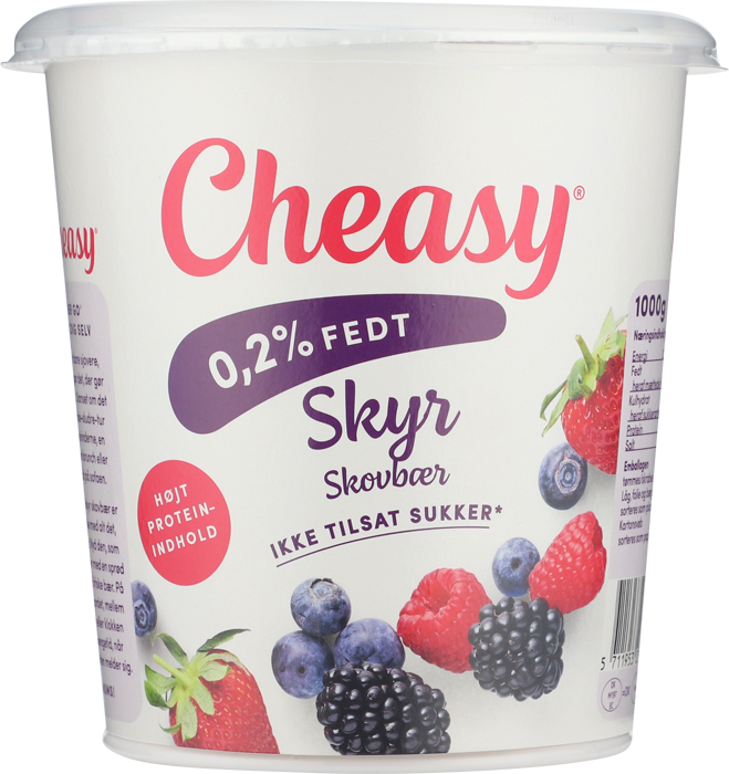 Cheasy® Skyr skovbær 0,2% 1000 g