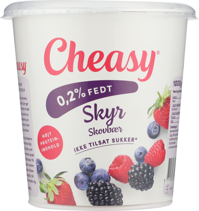 Cheasy® Skyr skovbær 0,2% 1000 g