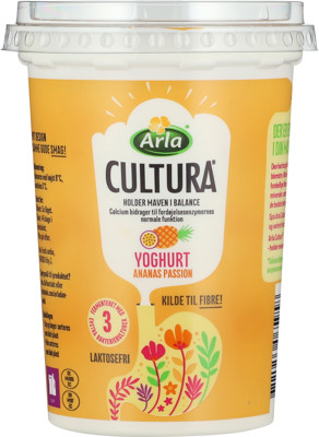 Arla Cultura® Yoghurt Ananas/Passion 1,3% 500 g
