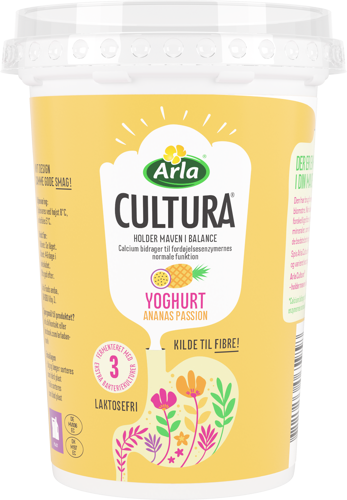 Arla Cultura® Yoghurt Ananas/Passion 1,3% 500 g