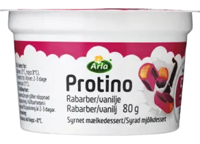 Arla Protino Dessert Rabarber/Vanilje 80 g
