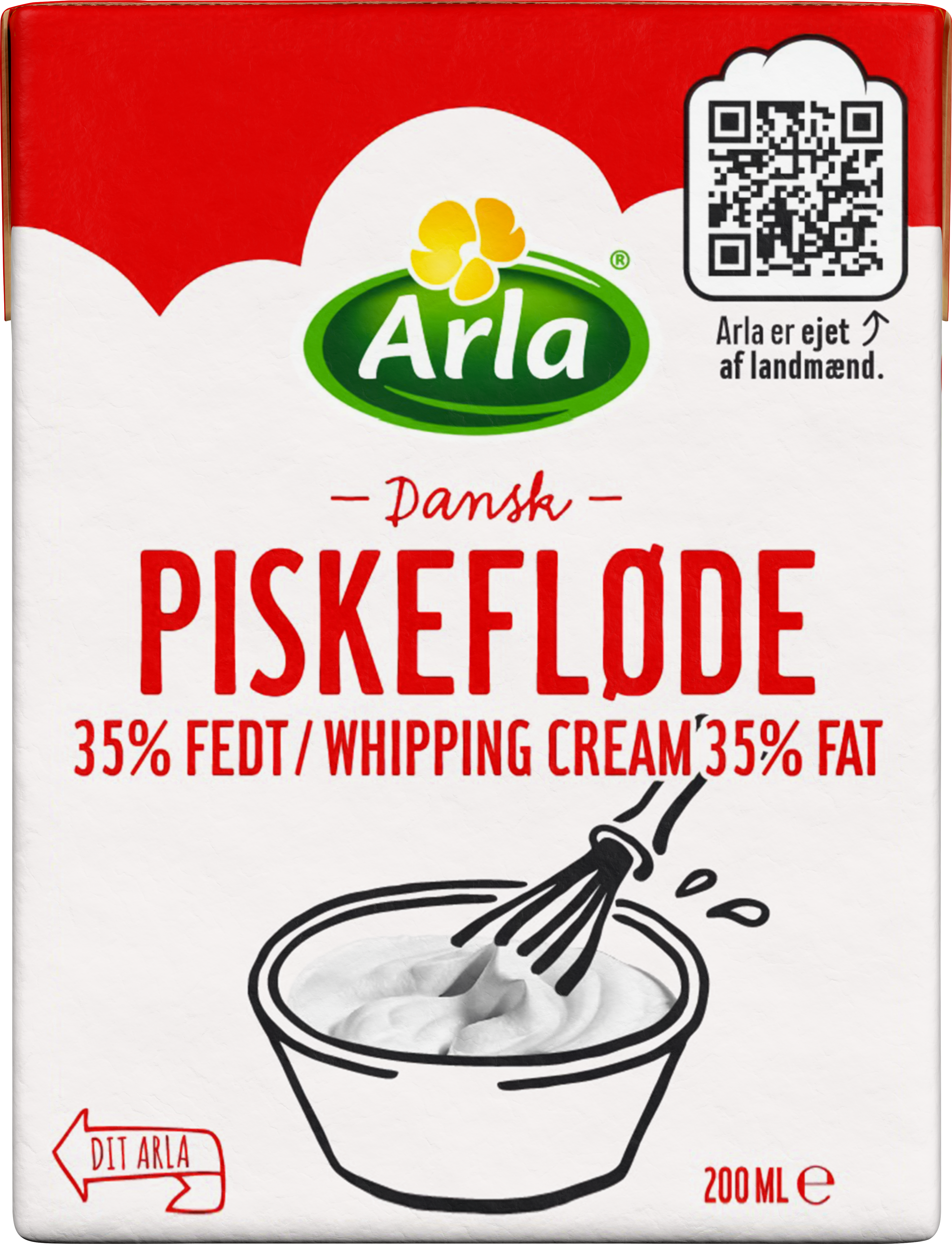 Piskefløde 35% 200 ml