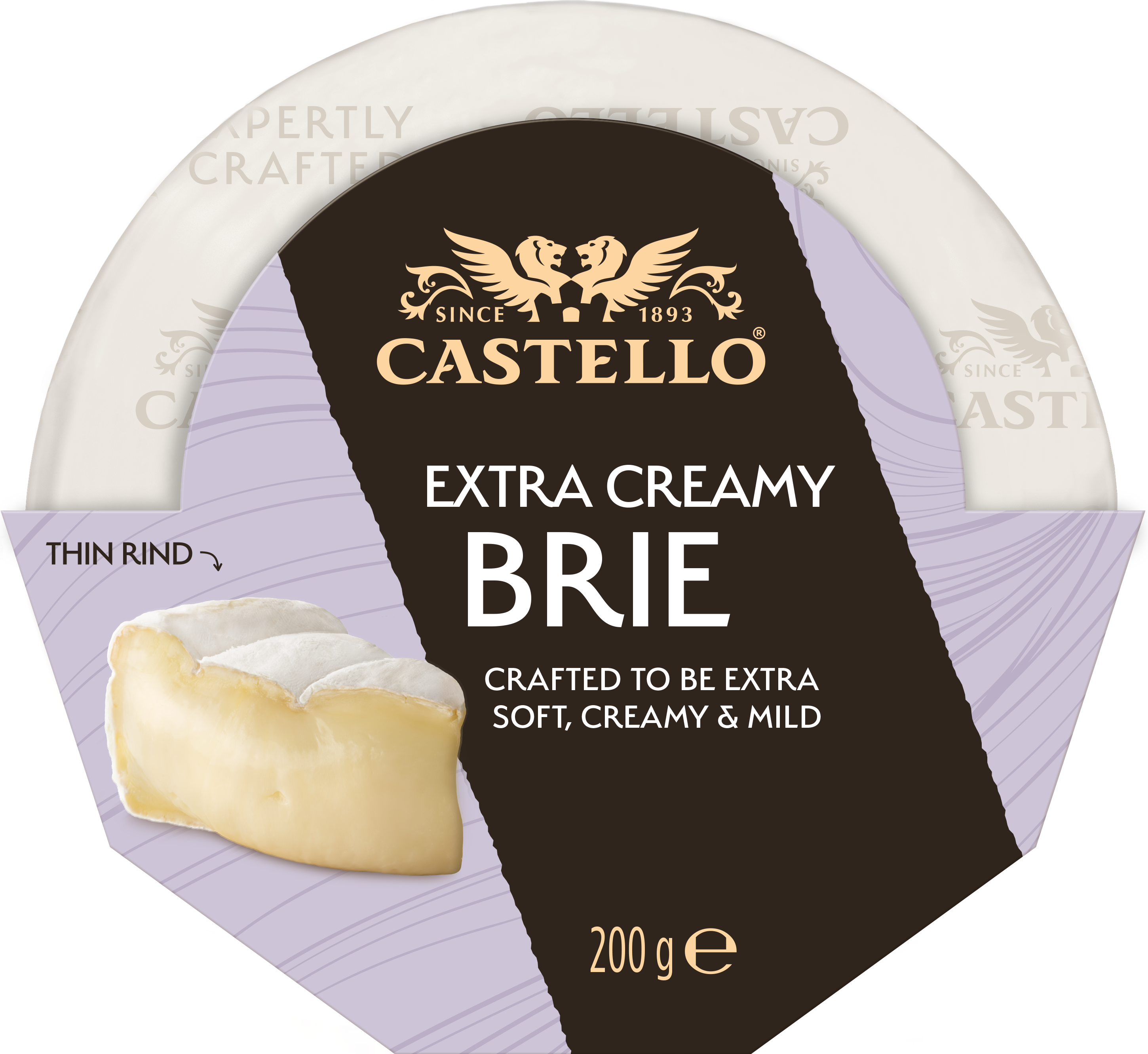 Extra creamy brie vitmögelost 200g