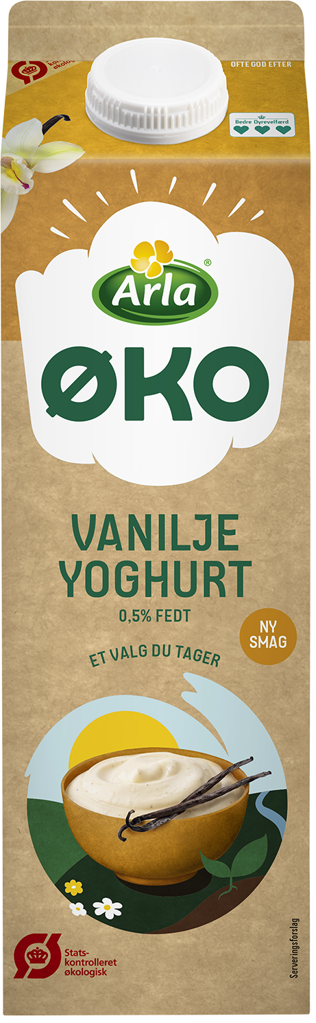 Arla® ØKO Økologisk Yoghurt vanilje 0,5% 1000 g